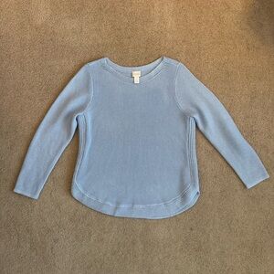 Chico's Light Blue Crew Neck Sweater